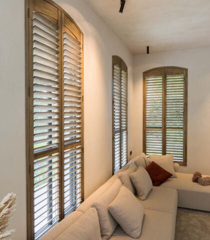 shutters in woonkamer