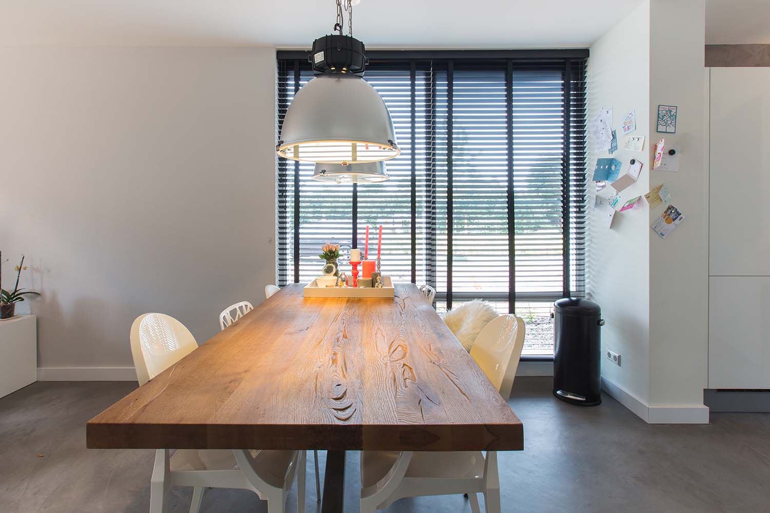 houten jaloezieën met ladderband
