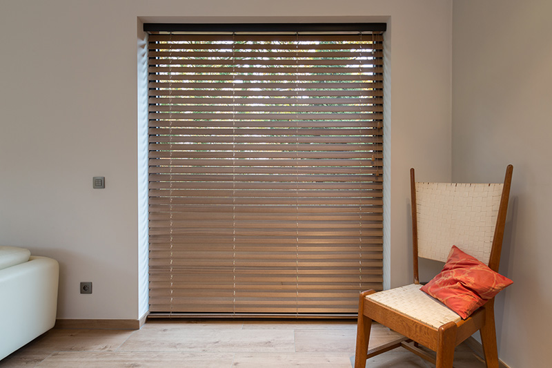 Blinds op de slaapkamer