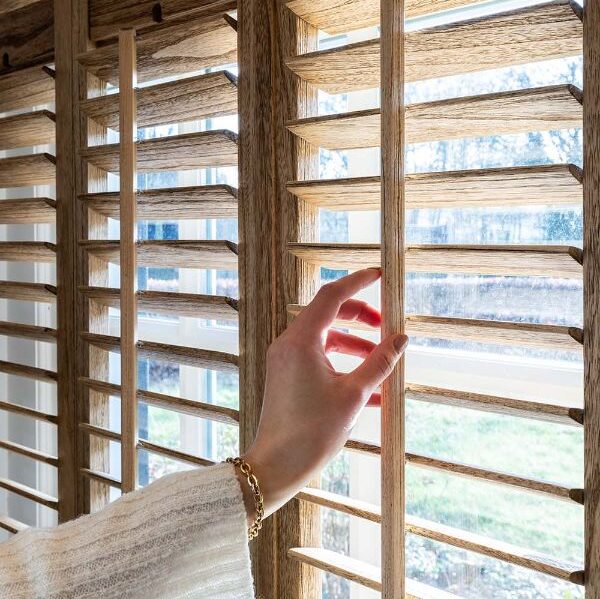 Shutters met bedieningsstokje