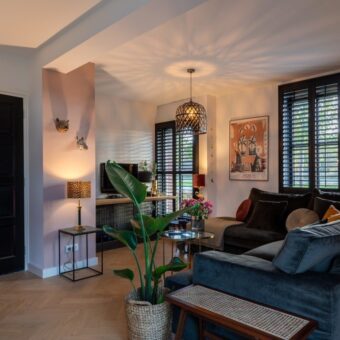 Shutters in eclectische woonstijl