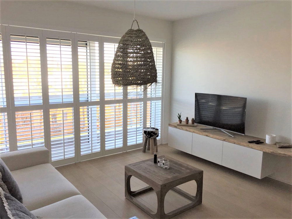 shutters raamdecoratie voor schuifpui