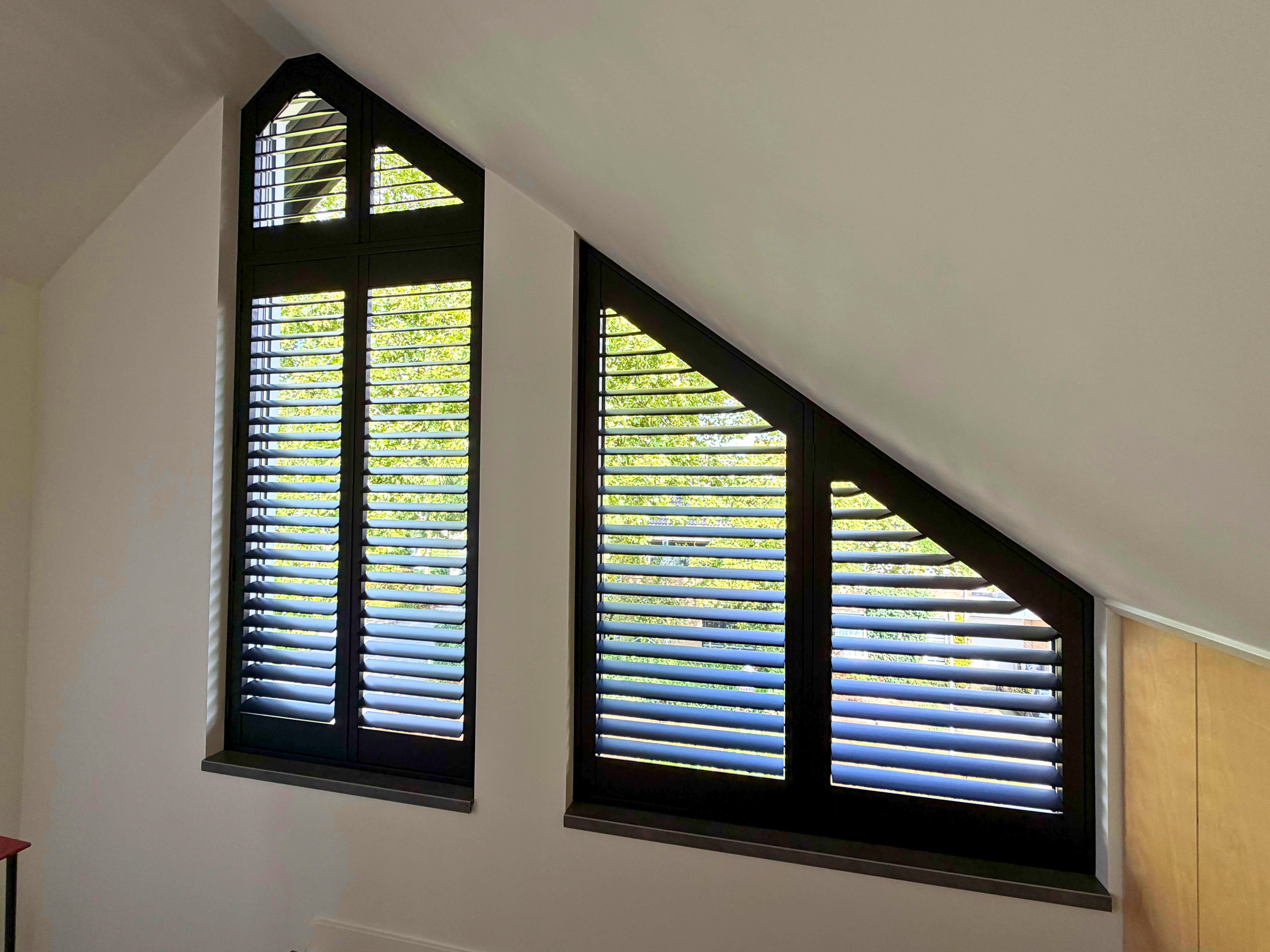 Eindresultaat zolder shutters