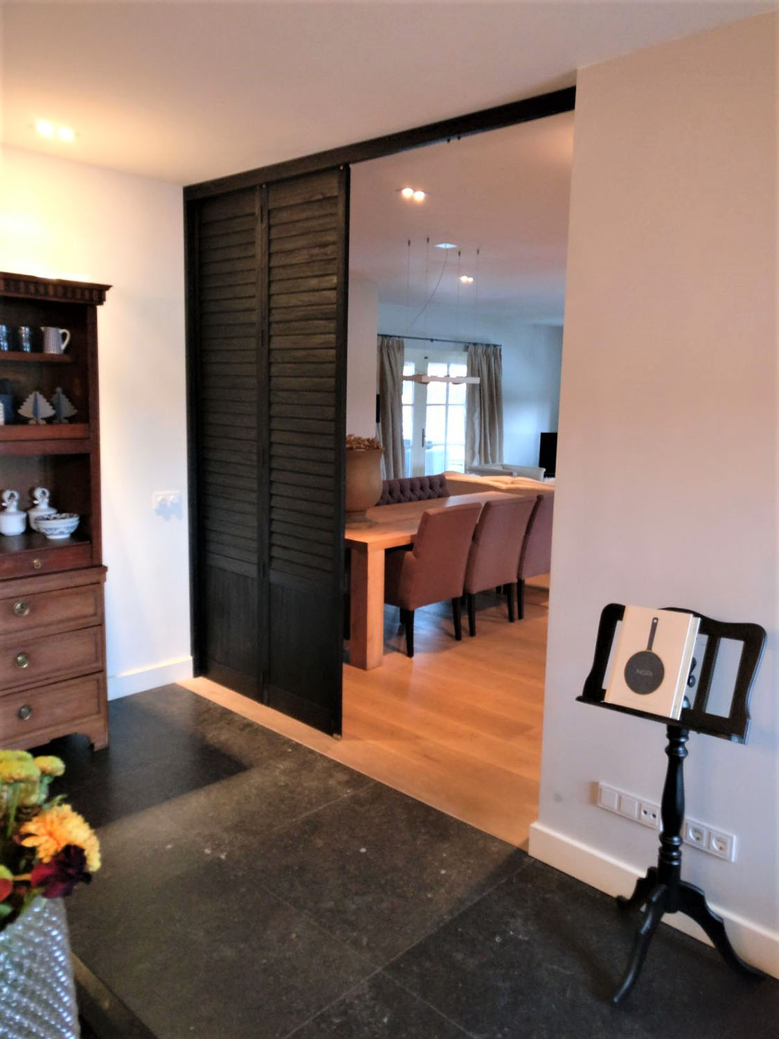 Scheidingswand van shutters